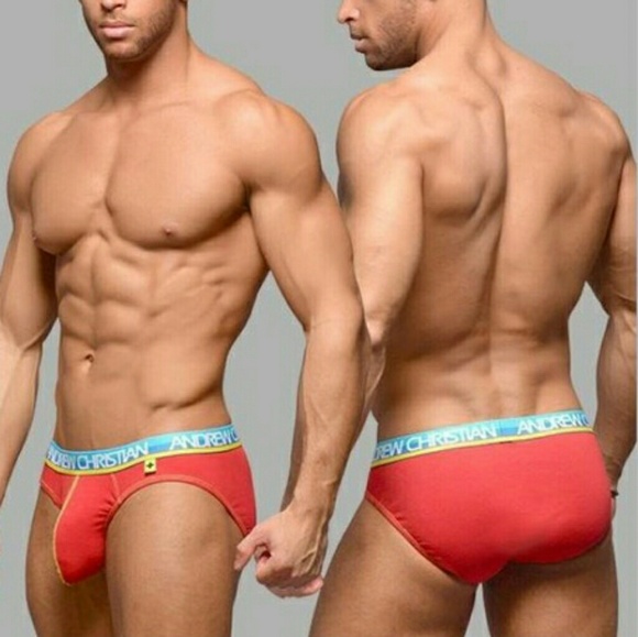 Andrew Christian Briefs Red SmallNWT - Picture 3 of 3